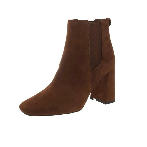 Sam Edelman Suede Booties Nut Brown Women's Size 8.5M New in Box - Picture 1 of 8